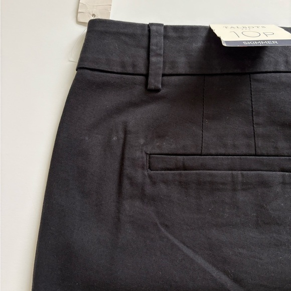 Talbots Skimmer Cropped Pants Size 10 Petite Black New - Picture 9 of 9